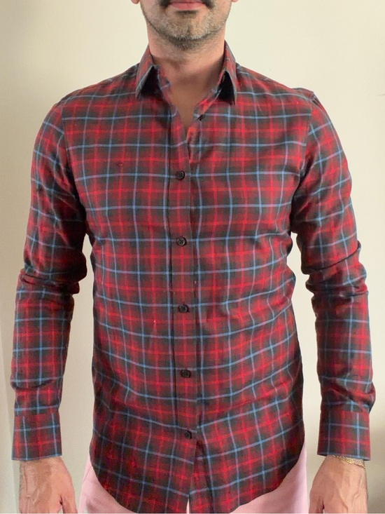 Calvin Klein Other - Calvin Klein Men’s  Red Plaid Button-Up Shirt - Classic Long Sleeve